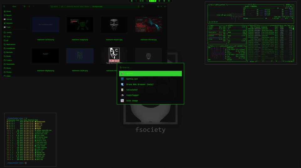 Hacker Vibes Theme preview